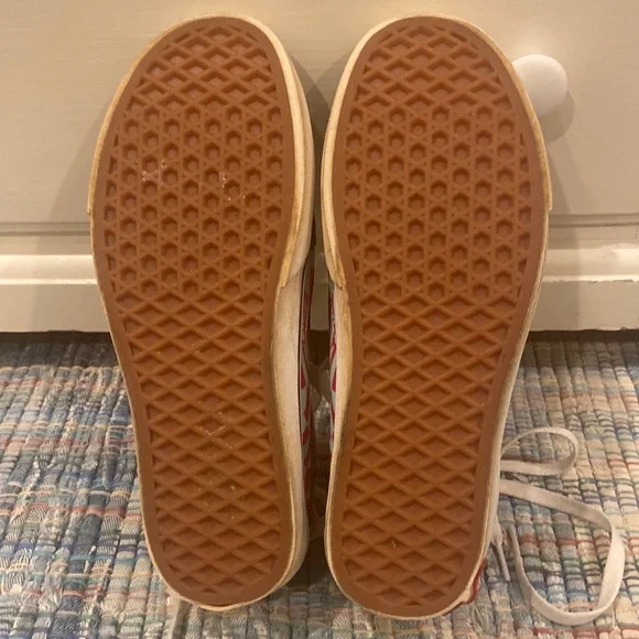 VANS old skool warped worn once pink and blue size 8.5 - Picture 4 of 5